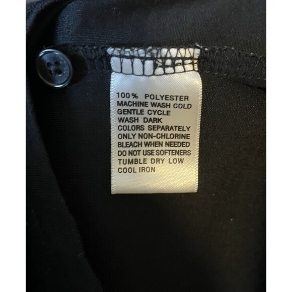 Greg Norman Play Dry Black Dri Fit Polo Shirt Men’s Large Stretch 100% Polyester - Picture 4 of 6